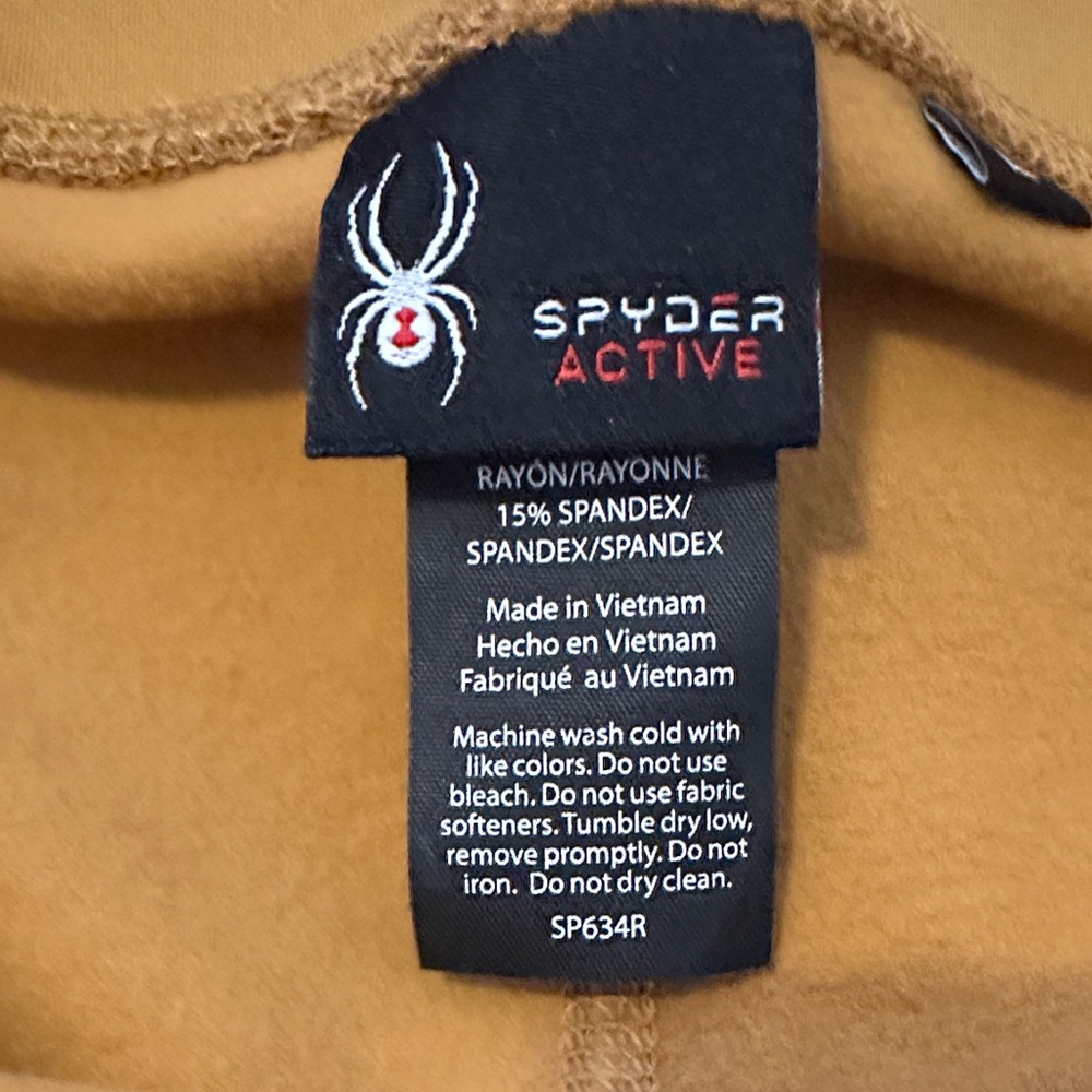 Spyder Dijon Mustard color women’s Leggings - Picture 4 of 6